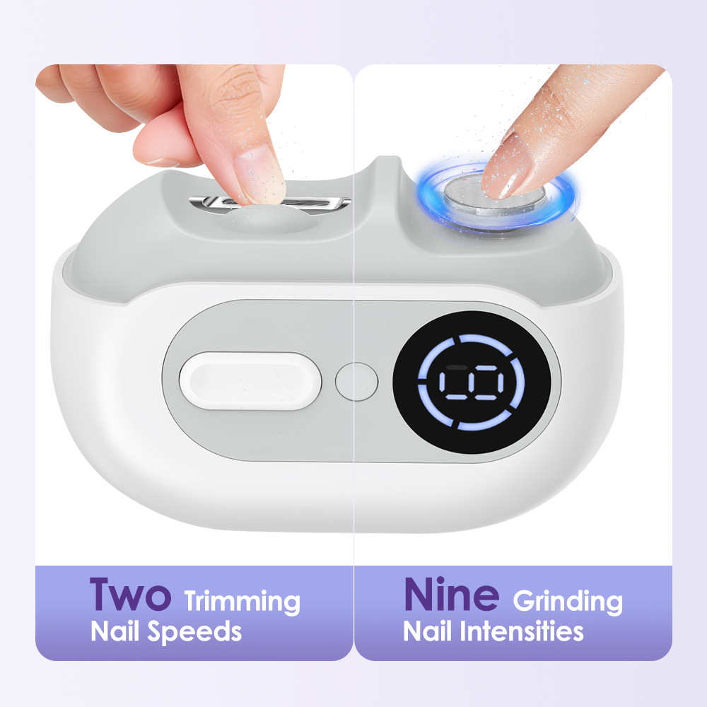 Uv Led Lamp Nail - Elektrischer Nagelknipser Automatischer Nagelschneider mit Polierfunktion